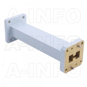 580D75WA-114.3 Double Ridge to Rectangular Waveguide Transition 10-15GHz 114.3mm(4.5inch) WRD580 to WR75