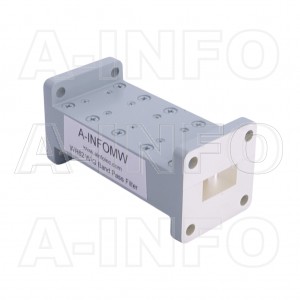 62LB-BP-15900-16100 WR62 Waveguide Band Pass Filter 12.4-18Ghz with Two Rectangular Waveguide Interfaces