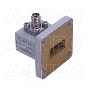 62WCA3.5 Right Angle Rectangular Waveguide to Coaxial Adapter 12.4-18GHz WR62 to 3.5mm Female