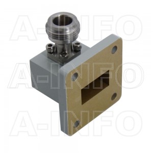 62WCAN Right Angle Rectangular Waveguide to Coaxial Adapter 12.4-18GHz WR62 to N Type Female