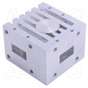 62WCIC-124180-20-100 WR62 Waveguide Circulator 12.4-18Ghz with Three Rectangular Waveguide Interfaces 