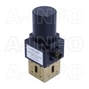 62WDESMD WR62 Rectangular Waveguide DPDT Latching Switch 12.4-18GHz E plane with four Rectangular Waveguide Interfaces