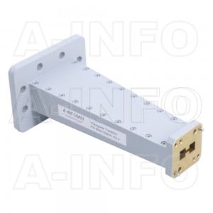 650D159WA-152.4 Double Ridge to Rectangular Waveguide Transition 6.5-7.05GHz 152.4mm(6inch) WRD650 to WR159