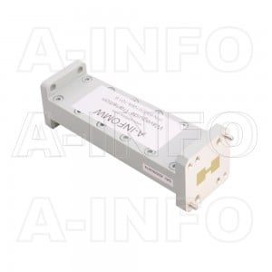 650D51WA-101.6 Double Ridge to Rectangular Waveguide Transition 15-18GHz 101.6mm(4inch) WRD650 to WR51