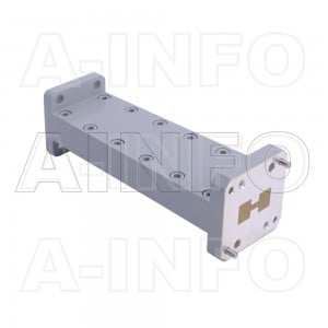 650D62WA-101.6 Double Ridge to Rectangular Waveguide Transition 12.4-18GHz 101.6mm(4inch) WRD650 to WR62