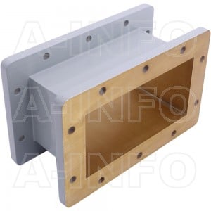 650WAL-100 WR650 Rectangular Straight Waveguide 1.12-1.7GHz with Two Rectangular Waveguide Interfaces