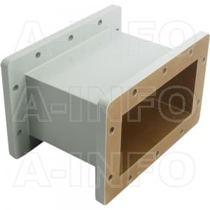 650WAL-150 WR650 Rectangular Straight Waveguide 1.12-1.7GHz with Two Rectangular Waveguide Interfaces