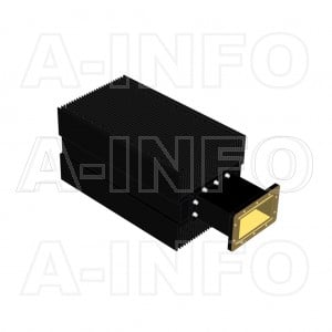 650WHPL2500_DM WR650 Waveguide High Power Load 1.12-1.7GHz with Rectangular Waveguide Interface