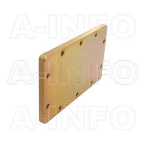 650WS WR650 Waveguide Short Plates 1.12-1.7GHz with Rectangular Waveguide Interface