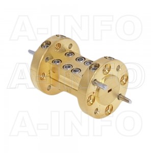 6WTA-25.4_Cu WR6 Rectangular Twist Waveguide 110-170GHz with Two Rectangular Waveguide Interfaces