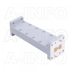 750D51WA-101.6 Double Ridge to Rectangular Waveguide Transition 15-18GHz 101.6mm(4inch) WRD750 to WR51