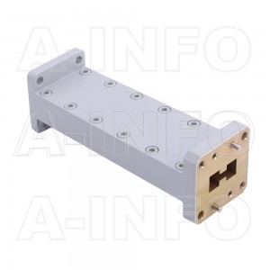 750D62WA-101.6 Double Ridge to Rectangular Waveguide Transition 12.4-18GHz 101.6mm(4inch) WRD750 to WR62