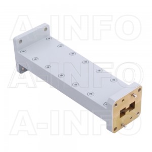 750D90WA-127 Double Ridge to Rectangular Waveguide Transition 8.2-12.4GHz 127mm(5inch) WRD750 to WR90
