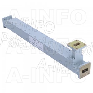 75WC-10 WR75 Waveguide High Directional Coupler WC-XX Type E-Plane Bend 10-15GHz 10dB Coupling with Three Rectangular Waveguide Interfaces 
