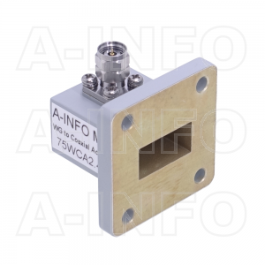 75WCA2.4M Right Angle Rectangular Waveguide to Coaxial Adapter 10-15GHz WR75 to 2.4mm Male