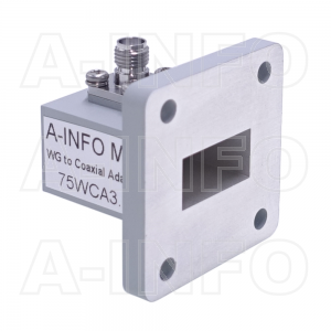 75WCA3.5 Right Angle Rectangular Waveguide to Coaxial Adapter 10-15GHz WR75 to 3.5mm Female