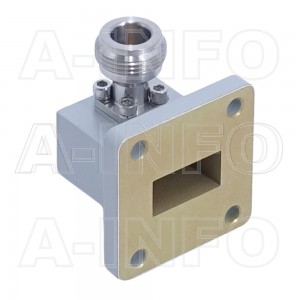 75WCAN Right Angle Rectangular Waveguide to Coaxial Adapter 10-15GHz WR75 to N Type Female