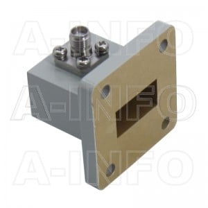 75WCAK Right Angle Rectangular Waveguide to Coaxial Adapter 10-15GHz WR75 to 2.92mm Female