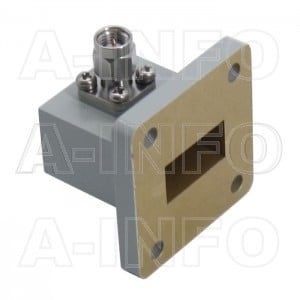 75WCAKM Right Angle Rectangular Waveguide to Coaxial Adapter 10-15GHz WR75 to 2.92mm Male