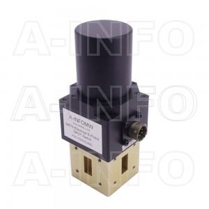 75WDESMD WR75 Rectangular Waveguide DPDT Latching Switch 10-15GHz E plane with four Rectangular Waveguide Interfaces