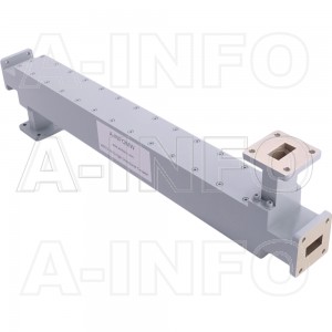 75WDXC-10 WR75 Waveguide High Directional Coupler WDXC-XX Type E-Plane Bend 10-15GHz 10dB Coupling with Four Rectangular Waveguide Interfaces 