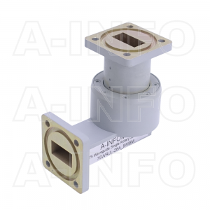 75WRJL-26C_BMBM WR75 L-Type Single Channel Waveguide Rotary Joint 14-14.5GHz with Two Rectangular Waveguide Interfaces