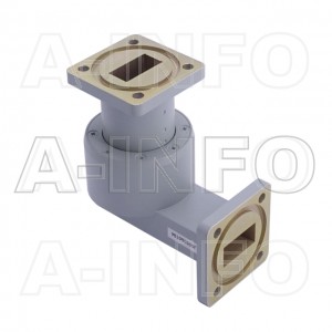 75WRJL-26C_BMBM WR75 L-Type Single Channel Waveguide Rotary Joint 14-14.5GHz with Two Rectangular Waveguide Interfaces