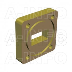 75WSPA14_Cu_BMBM WR75 Wavelength 1/4 Spacer(Shim) 10-15GHz with Rectangular Waveguide Interfaces 