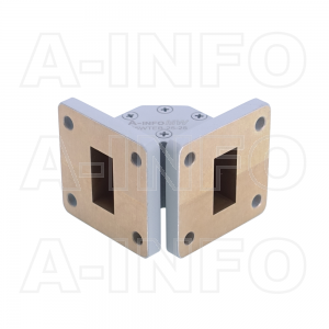 75WTEB-25-25 WR75 Miter Bend Waveguide E-Plane 10-15GHz with Two Rectangular Waveguide Interfaces