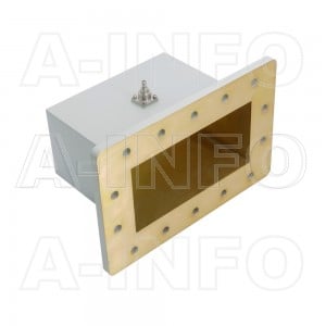 770WCAS Right Angle Rectangular Waveguide to Coaxial Adapter 0.96-1.45GHz WR770 to SMA Female
