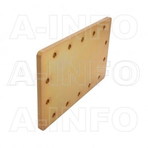 770WS WR770 Waveguide Short Plates 0.96-1.45GHz with Rectangular Waveguide Interface