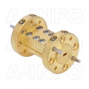 8WTA-25.4_Cu WR8 Rectangular Twist Waveguide 90-140GHz with Two Rectangular Waveguide Interfaces