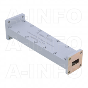 9062WA-152.4 Rectangular to Rectangular Waveguide Transition 12.4-18GHz 152.4mm(6inch) WR90 to WR62