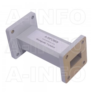9075WA-76.2 Rectangular to Rectangular Waveguide Transition 10-12.4GHz 76.2mm(3inch) WR90 to WR75