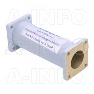 90WC94WA-101.6_BMBP Circular to Rectangular Waveguide Transition 8.49-11.6GHz 101.6mm(4inch) WC94 to WR90