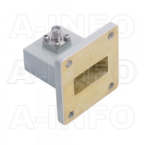 90WCAK Right Angle Rectangular Waveguide to Coaxial Adapter 8.2-12.4GHz WR90 to 2.92mm Female