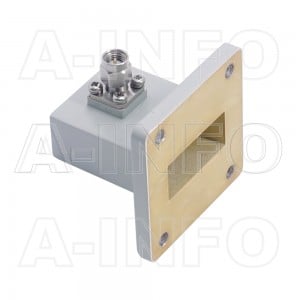 90WCAKM Right Angle Rectangular Waveguide to Coaxial Adapter 8.2-12.4GHz WR90 to 2.92mm Male
