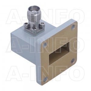90WCAT Right Angle Rectangular Waveguide to Coaxial Adapter 8.2-12.4GHz WR90 to TNC Female