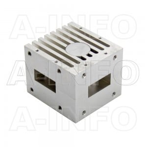 90WCIC-107117-18-10 WR90 Waveguide Circulator 10.7-11.7Ghz with Three Rectangular Waveguide Interfaces 