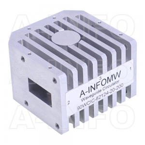 90WCIC-82124-20-200 WR90 Waveguide Circulator 8.2-12.4Ghz with Three Rectangular Waveguide Interfaces 