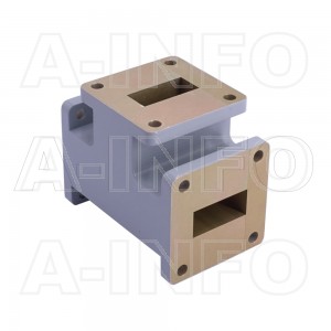 112WET WR112 Waveguide E-Plane Tee 7.05-10GHz with Three Rectangular Waveguide Interfaces