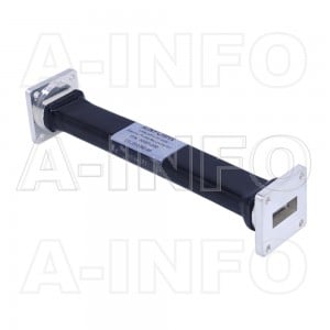 90WF-200 WR90 Flexible Waveguide 8.2-12.4GHz with Two Rectangular Waveguide Interfaces 