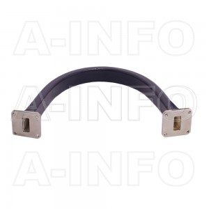 90WFT-400 WR90 Flexible Twistable Waveguide 8.2-12.4GHz with Two Rectangular Waveguide Interfaces 