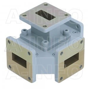 90WMT WR90 Waveguide Magic Tee 8.2-12.4GHz with Four Rectangular Waveguide Interfaces