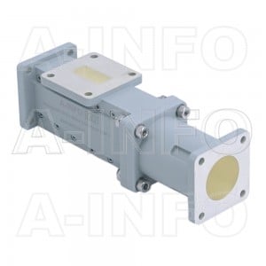90WOMTC25-26 WR90 Waveguide Ortho-Mode Transducer(OMT) 9.3-12.4GHz 25mm(0.984inch) Circular Waveguide Common Port