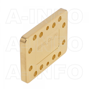 90WS_Cu_P0 WR90 Waveguide Short Plates 8.2-12.4GHz with Rectangular Waveguide Interface