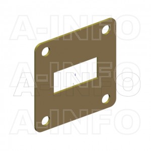 90WSPA-1.06_Cu WR90 Customized Spacer(Shim) 8.2-12.4GHz with Rectangular Waveguide Interfaces 