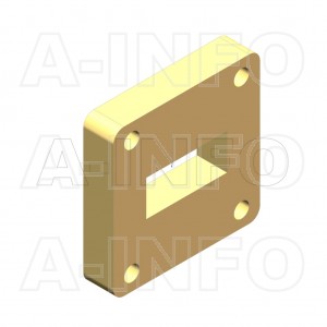 90WSPA-8.5_Cu WR90 Customized Spacer(Shim) 8.2-12.4GHz with Rectangular Waveguide Interfaces 