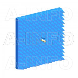 LB-ACH-12-10-A-A1 Linear Polarization Corrugated Feed Horn Antenna 60-90GHz 10dB Gain Rectangular Waveguide Interface Equipped with Absorber