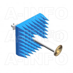LB-ACH-229-10-C-NF-A1 Linear Polarization Corrugated Feed Horn Antenna 3.3-4.9GHz 10dB Gain N Type Female Equipped with Absorber